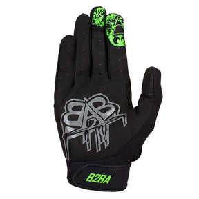 Stars Race Glove Schwarz Grün B2BA - B2BA Clothing