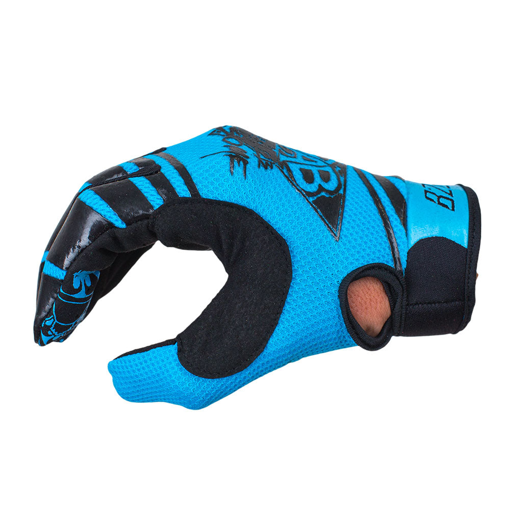 Stripes Race Glove Neon Blue B2BA - B2BA Clothing
