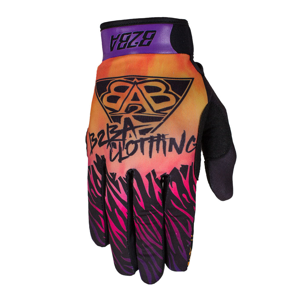 zebra handschuhe B2BA Clothing Unisex Sunrise Zebra Race Glove Born 2B Awesome MX MTB ENDURO