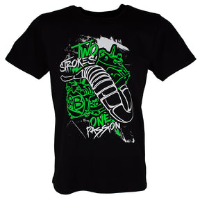 2 Strokes 1 Passion T-Shirt - B2BA Clothing black / S