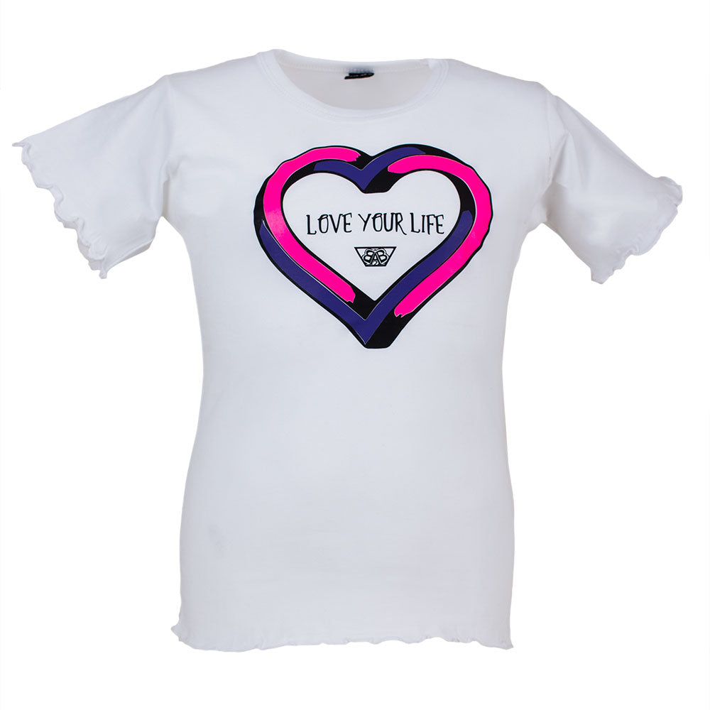 Impossible Heart Kids Girlie Shirt - B2BA Clothing white / 3/4 Jahre
