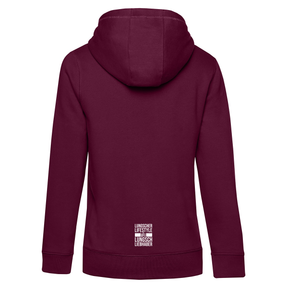 Lungscher Liebe Damen Hoodie Bordeaux - B2BA Clothing