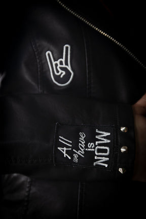 Peace Girlie Lederjacke - B2BA Clothing