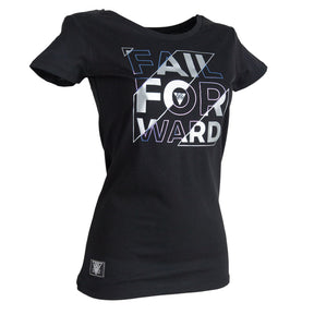 Fail Forward Girlie T-Shirt - B2BA Clothing