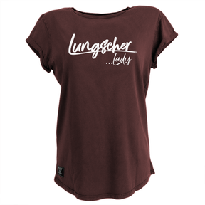 Lungscher Liebe Girlie T-Shirt Bordeaux - B2BA Clothing rot / S / Lady