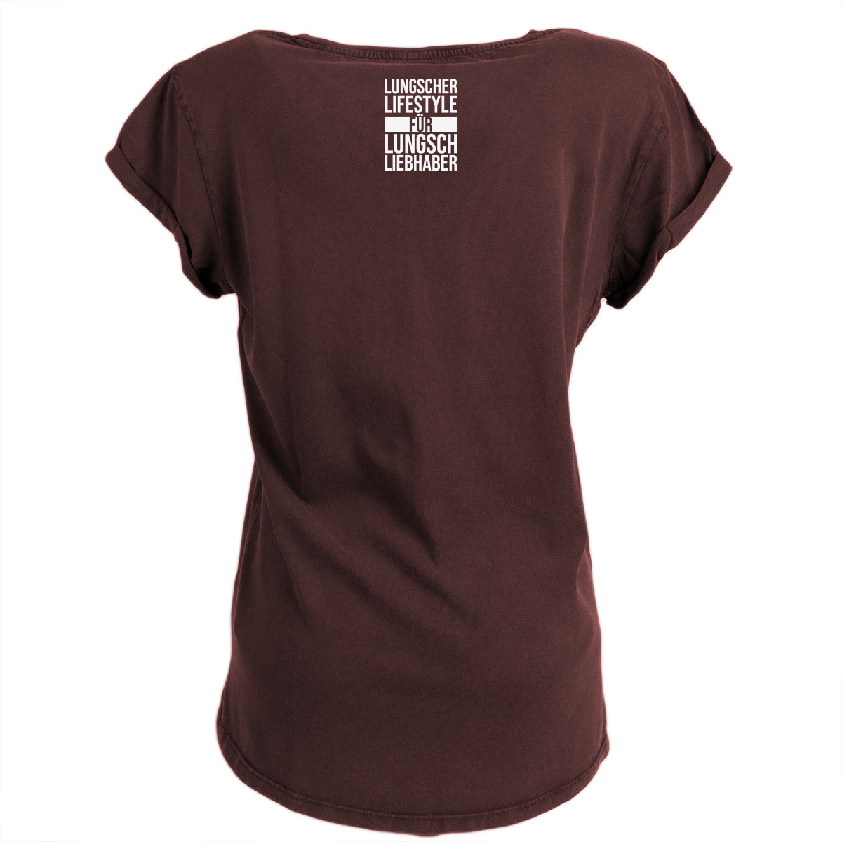 Lungscher Liebe Girlie T-Shirt Bordeaux - B2BA Clothing
