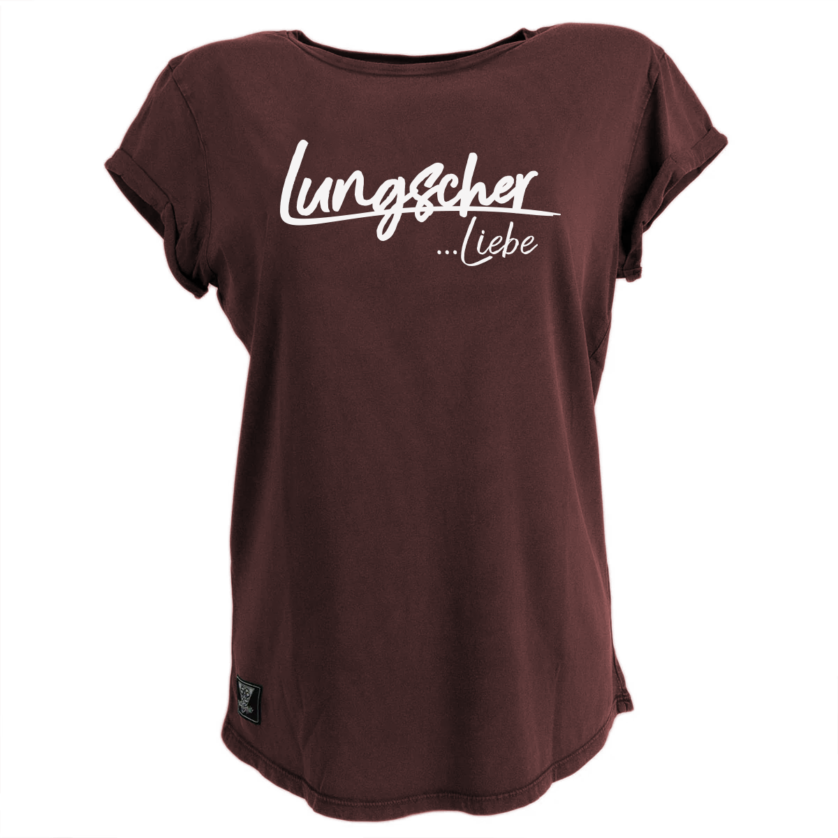 Lungscher Liebe Girlie T-Shirt Bordeaux - B2BA Clothing rot / S / Liebe