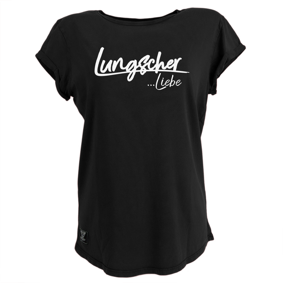 Lungscher Liebe Girlie T-Shirt Schwarz - B2BA Clothing black / S / Liebe