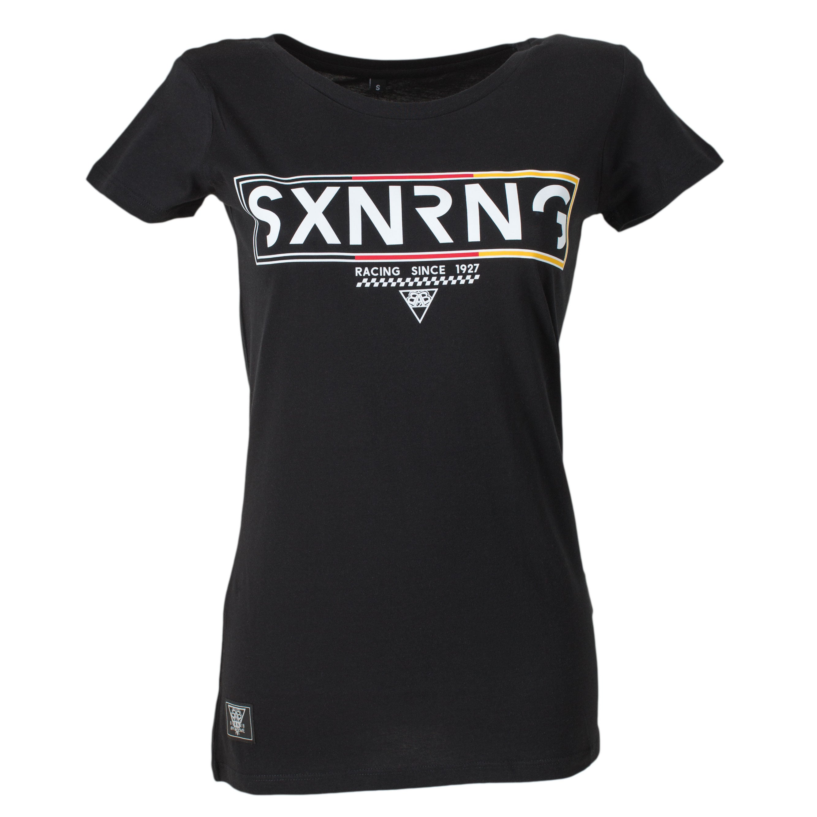 SXNRNG BLOCK Girlie T-Shirt Black - B2BA Clothing